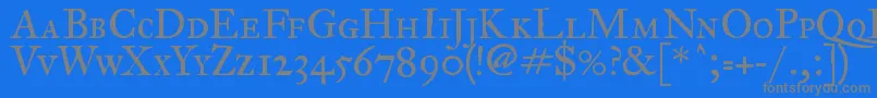 Fegpsc2 Font – Gray Fonts on Blue Background