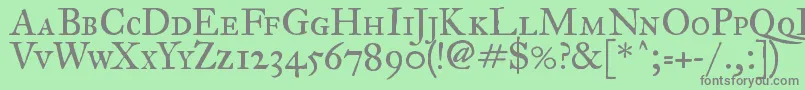 Fegpsc2 Font – Gray Fonts on Green Background
