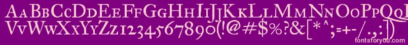 Fegpsc2 Font – Pink Fonts on Purple Background