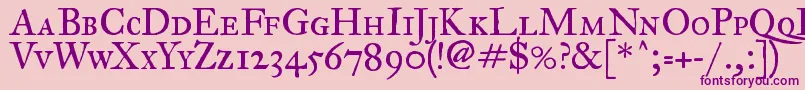 Шрифт Fegpsc2 – фиолетовые шрифты на розовом фоне