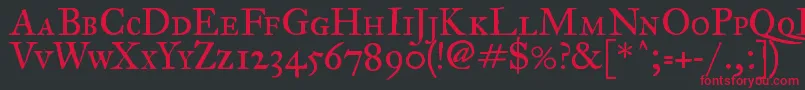 Fegpsc2 Font – Red Fonts on Black Background