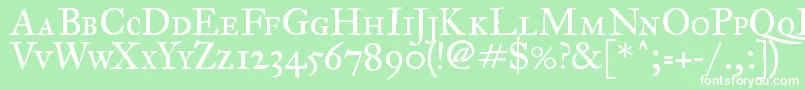 フォントFegpsc2 – 緑の背景に白い文字