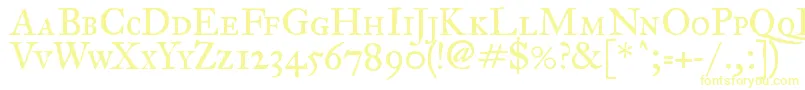 Fegpsc2 Font – Yellow Fonts on White Background