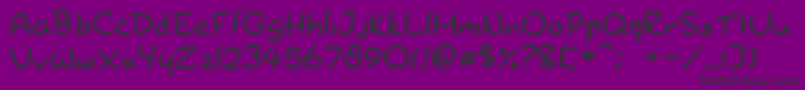 Dryoshiabibi Font – Black Fonts on Purple Background