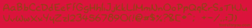 Dryoshiabibi Font – Brown Fonts on Red Background