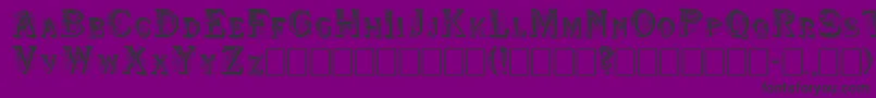 Saiba mais sobre a fonte Showboat Fonte Showboat – fontes pretas em um fundo violeta