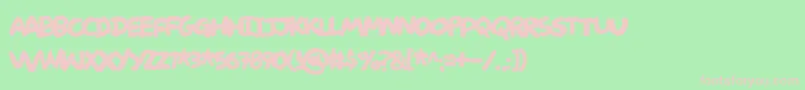 Deliverdemo Font – Pink Fonts on Green Background