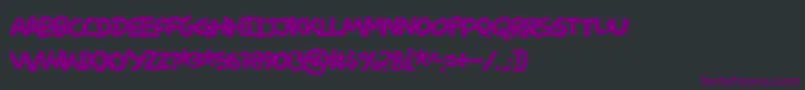 Deliverdemo Font – Purple Fonts on Black Background