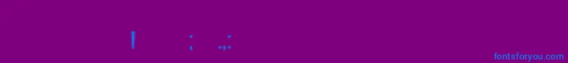 フォントHeading – 紫色の背景に青い文字