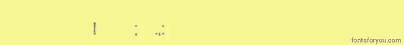 フォントHeading – 黄色の背景に灰色の文字