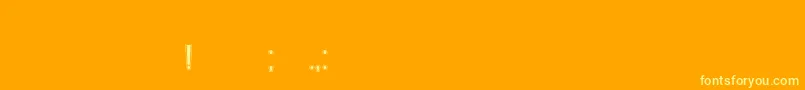Czcionka Heading – żółte czcionki na pomarańczowym tle