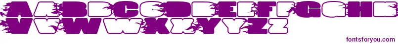 JumboBurnA Font – Purple Fonts on White Background