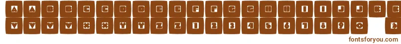 Mammotishsquares Font – Brown Fonts on White Background