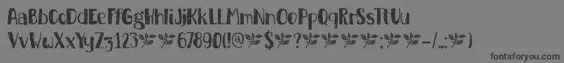 DkBuckthorn Font – Black Fonts on Gray Background