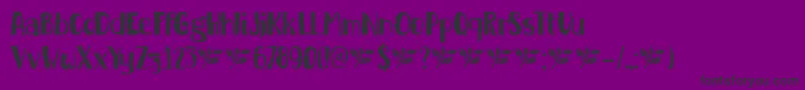 DkBuckthorn-Schriftart – Schwarze Schriften auf violettem Hintergrund