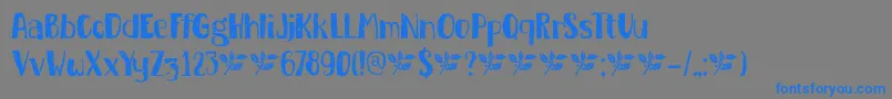 DkBuckthorn Font – Blue Fonts on Gray Background
