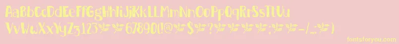 More about DkBuckthorn Font DkBuckthorn Font – Yellow Fonts on Pink Background