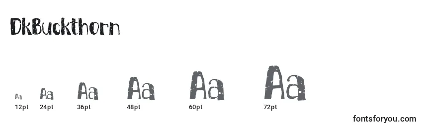 DkBuckthorn Font Sizes