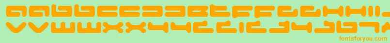 Senior Font – Orange Fonts on Green Background