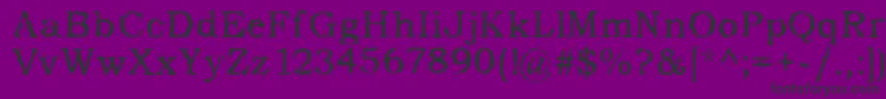 AddictedToType Font – Black Fonts on Purple Background