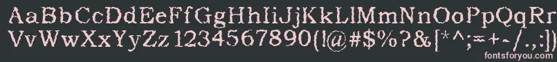 AddictedToType Font – Pink Fonts on Black Background