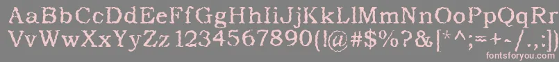 AddictedToType Font – Pink Fonts on Gray Background