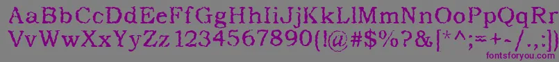 AddictedToType Font – Purple Fonts on Gray Background