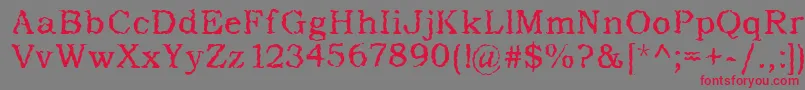 More about AddictedToType Font AddictedToType Font – Red Fonts on Gray Background