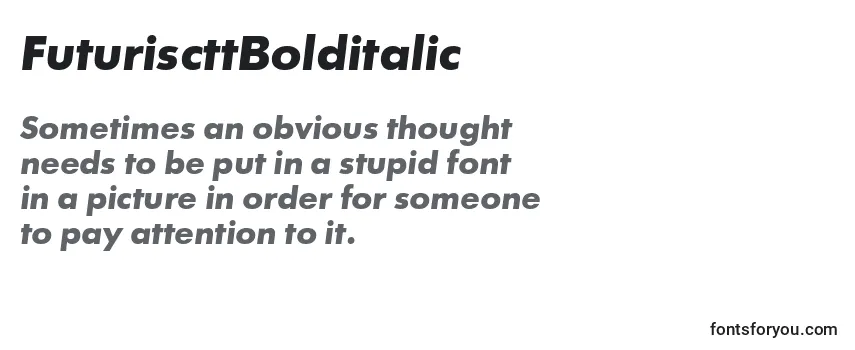 FuturiscttBolditalic Font