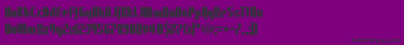 UnderwearProtest Font – Black Fonts on Purple Background