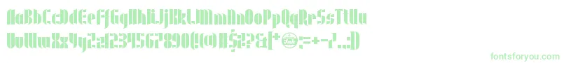 UnderwearProtest-Schriftart – Grüne Schriften auf weißem Hintergrund