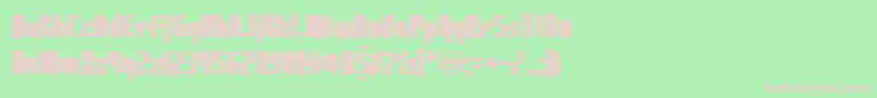 UnderwearProtest Font – Pink Fonts on Green Background