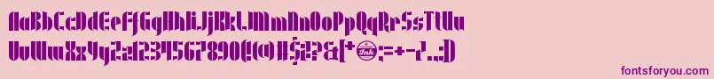 Fonte UnderwearProtest – fontes roxas em um fundo rosa