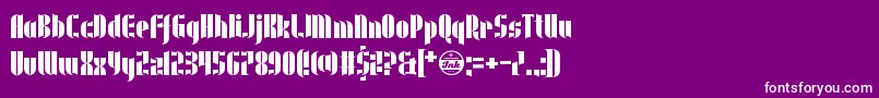 fuente UnderwearProtest – Fuentes Blancas Sobre Fondo Morado