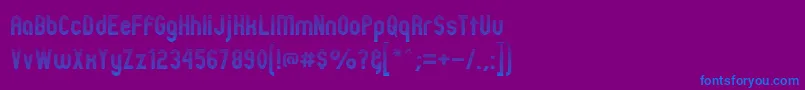 Шрифт Zillahmodernline – синие шрифты на фиолетовом фоне