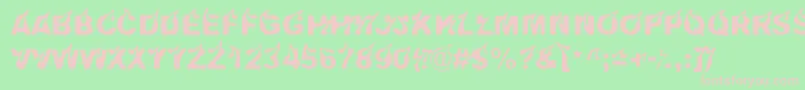 Pyromaani Font – Pink Fonts on Green Background
