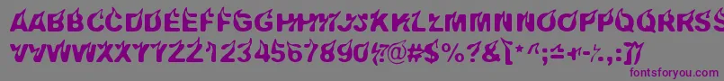 Pyromaani Font – Purple Fonts on Gray Background