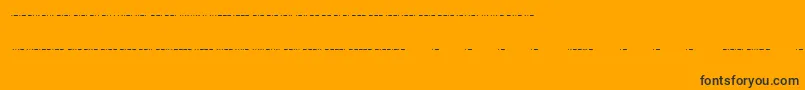 Шрифт Morse ffy – чёрные шрифты на оранжевом фоне