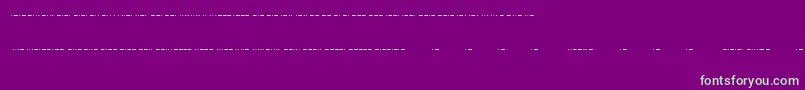 Morse ffy-fontti – vihreät fontit violetilla taustalla