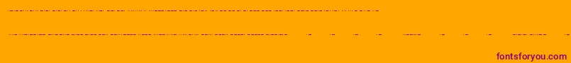 フォントMorse ffy – オレンジの背景に紫のフォント