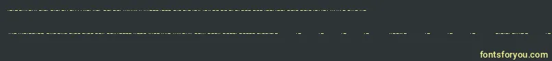 Morse ffy Font – Yellow Fonts on Black Background