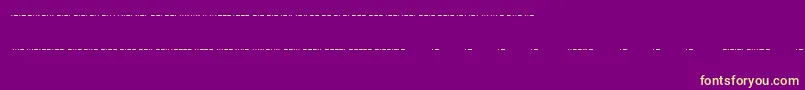 Шрифт Morse ffy – жёлтые шрифты на фиолетовом фоне