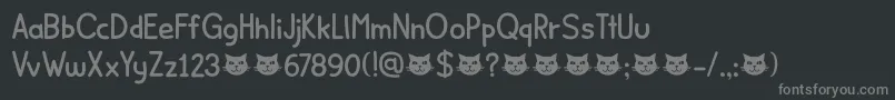 fuente MinouDemo – Fuentes Grises Sobre Fondo Negro
