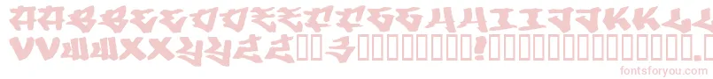 Writers3 Font – Pink Fonts on White Background