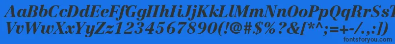 More about CenturyRepriseBlackSsiBlackItalic Font CenturyRepriseBlackSsiBlackItalic Font – Black Fonts on Blue Background