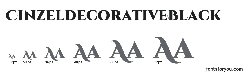 Размеры шрифта CinzeldecorativeBlack (68603)