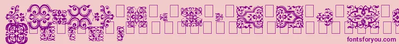 Feflow1 Font – Purple Fonts on Pink Background