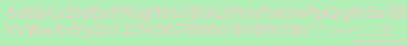 BenguiatRus Font – Pink Fonts on Green Background