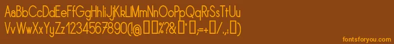 Шрифт Sornrgn – оранжевые шрифты на коричневом фоне