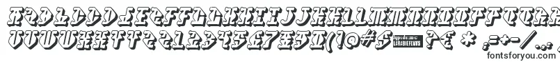 Stupefaction3D-Schriftart – Gestreckte Schriften